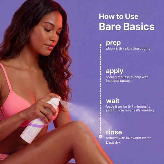 Bikini Pain-Free Hair Removal Cream for Sensitive Skin, Hypoallergenic Formula-Gentle