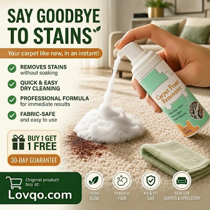 Waterless Carpet Foam Stain Remover