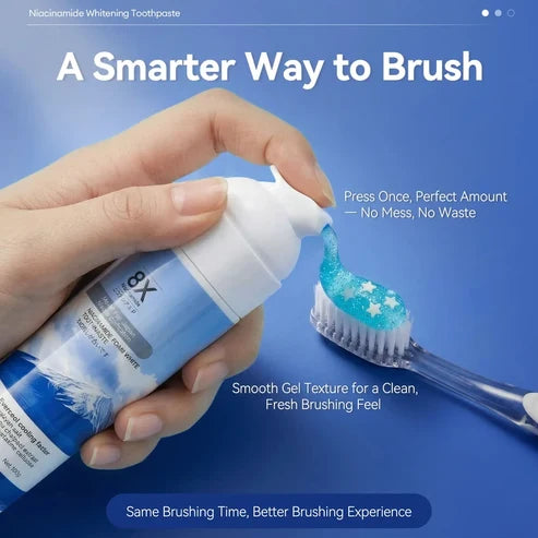 8X Niacinamide Foaming Whitening Toothpaste