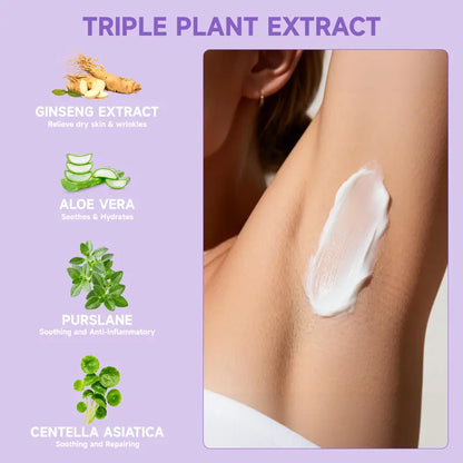 Bikini Pain-Free Hair Removal Cream for Sensitive Skin, Hypoallergenic Formula-Gentle
