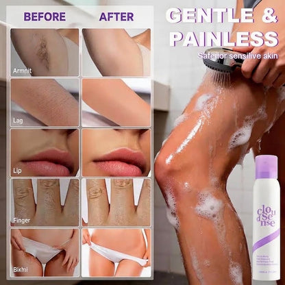 Bikini Pain-Free Hair Removal Cream for Sensitive Skin, Hypoallergenic Formula-Gentle
