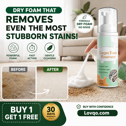 Waterless Carpet Foam Stain Remover