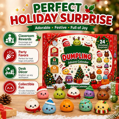 2026 Dumpling Squishy Advent Calendar - Indoor Recreation Stress Relief Toy