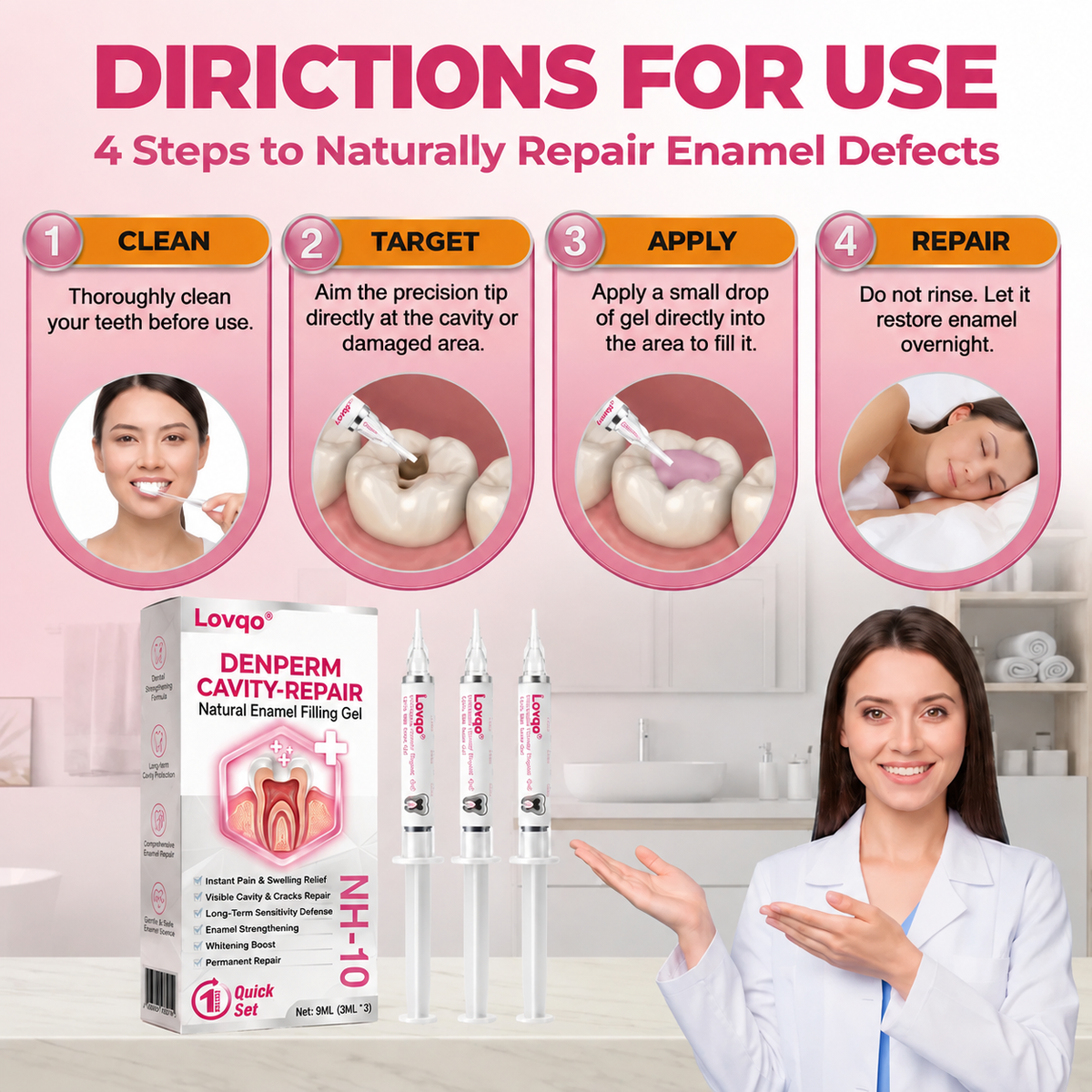 DenPerm Cavity-Repair Natural Enamel Filling Gel
