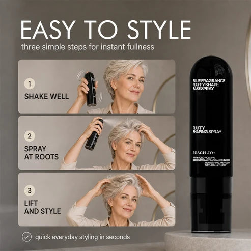90ml Fluffy Hair Shaping Spray, Long‑Lasting Volumizing Mist with Sweet Peach Fragrance