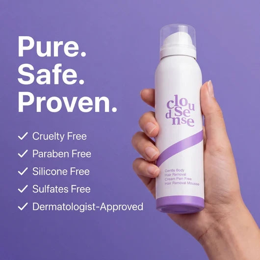 Bikini Pain-Free Hair Removal Cream for Sensitive Skin, Hypoallergenic Formula-Gentle