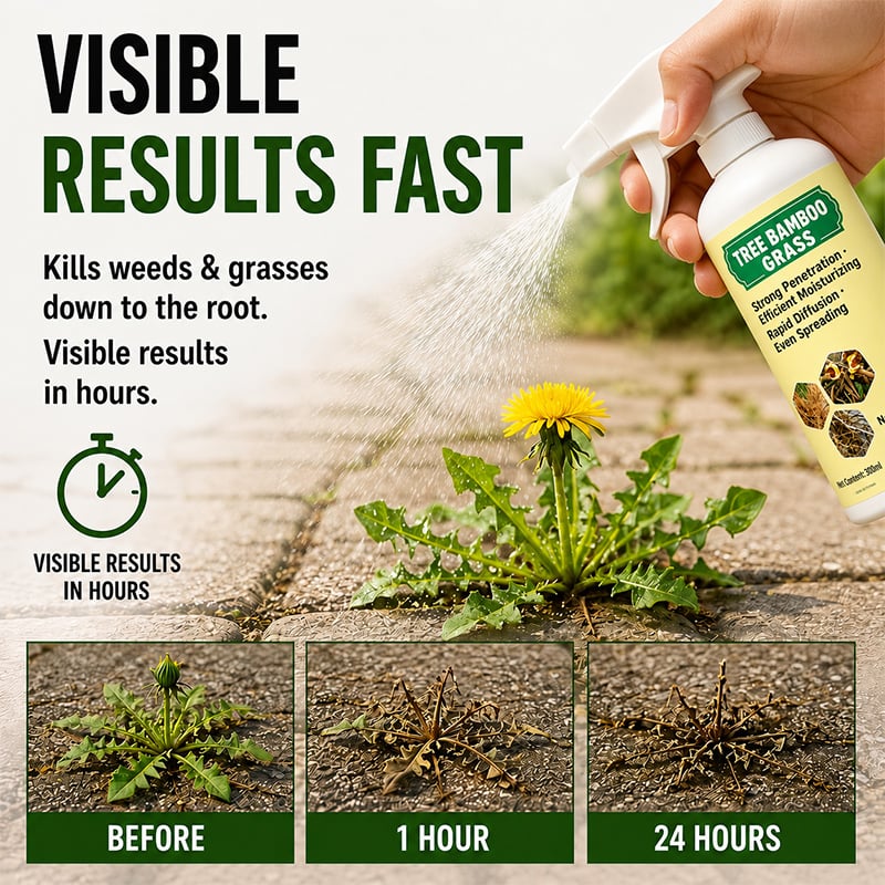 Fast-Acting Natural Weed & Grass Killer Spray