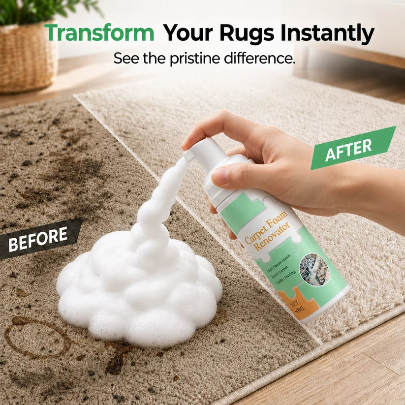 Waterless Carpet Foam Stain Remover