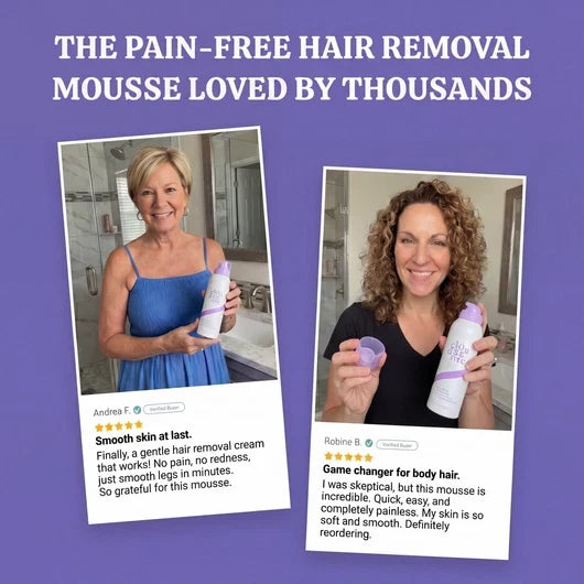 Bikini Pain-Free Hair Removal Cream for Sensitive Skin, Hypoallergenic Formula-Gentle