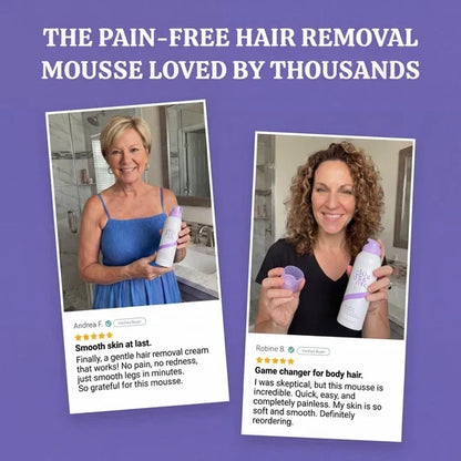 Bikini Pain-Free Hair Removal Cream for Sensitive Skin, Hypoallergenic Formula-Gentle