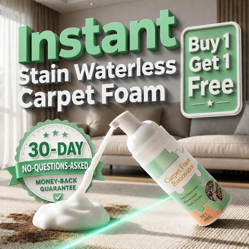 Waterless Carpet Foam Stain Remover