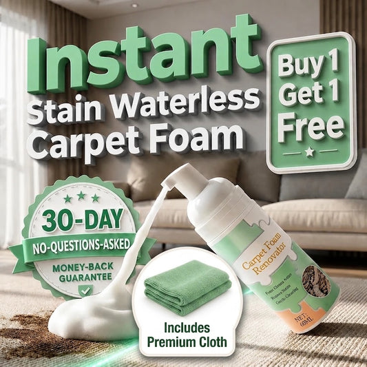 Waterless Carpet Foam Stain Remover